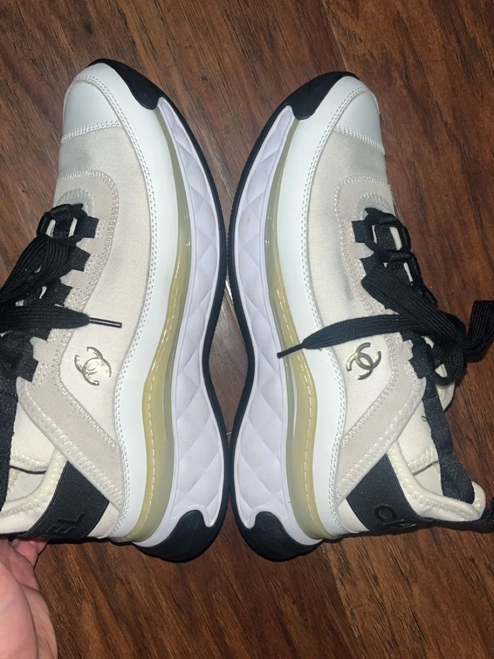 Chanel Velvet Calfskin Sneakers